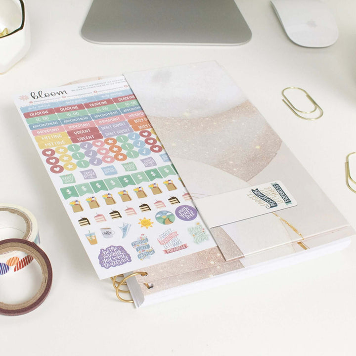 2025-26 Soft Cover Planner, 5.5" x 8.25", Brushed Beige