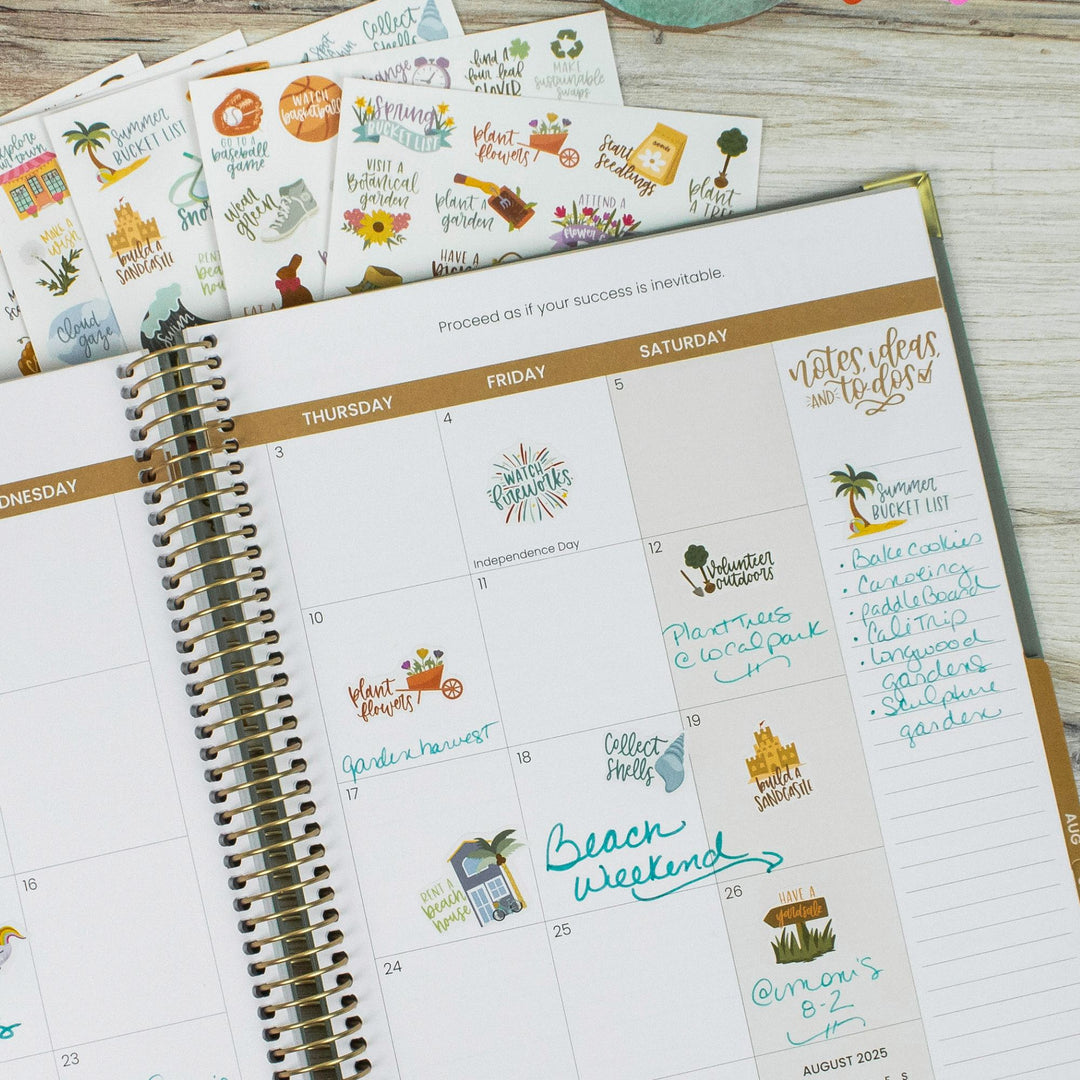 Planner Stickers, Seasonal Bucket Lists