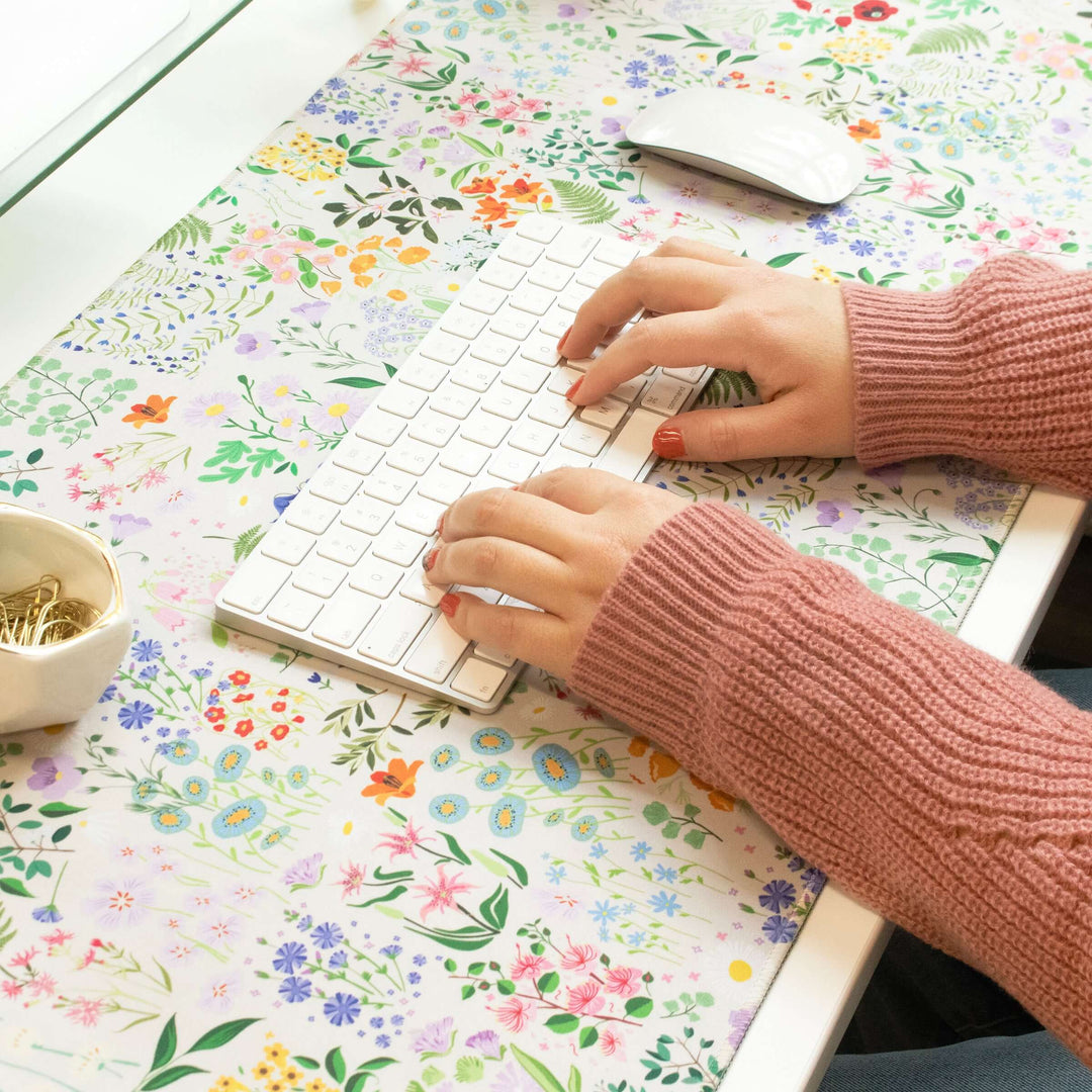 Large Desk Mat, Garden Party
