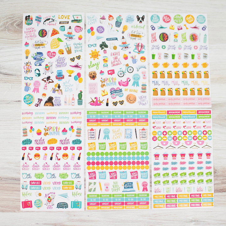 Planner Stickers, Productivity Pack