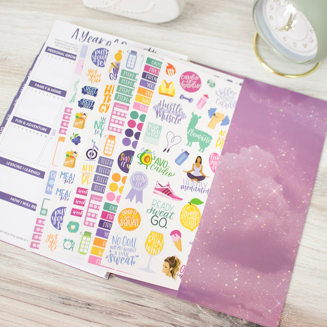 Planner Stickers, Fitness & Healthy Living Pack