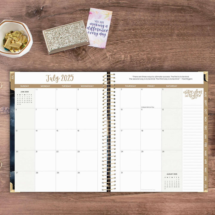 2025-26 Hard Cover Planner, 8.5" x 11", Midnight Sky