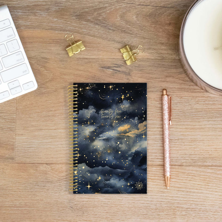 2025-26 Soft Cover Planner, 4" x 6", Midnight Sky