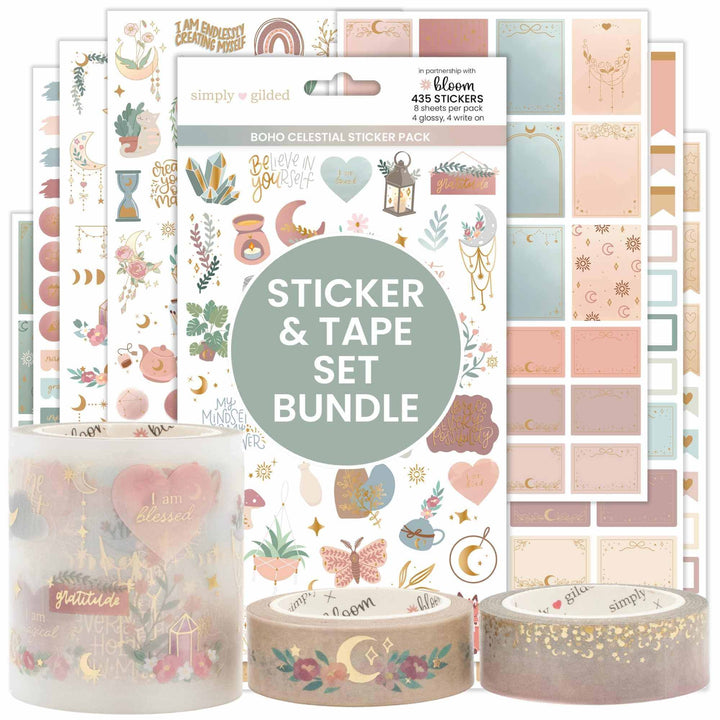 Boho Celestial Planning Bundle – Simply Gilded x bloom