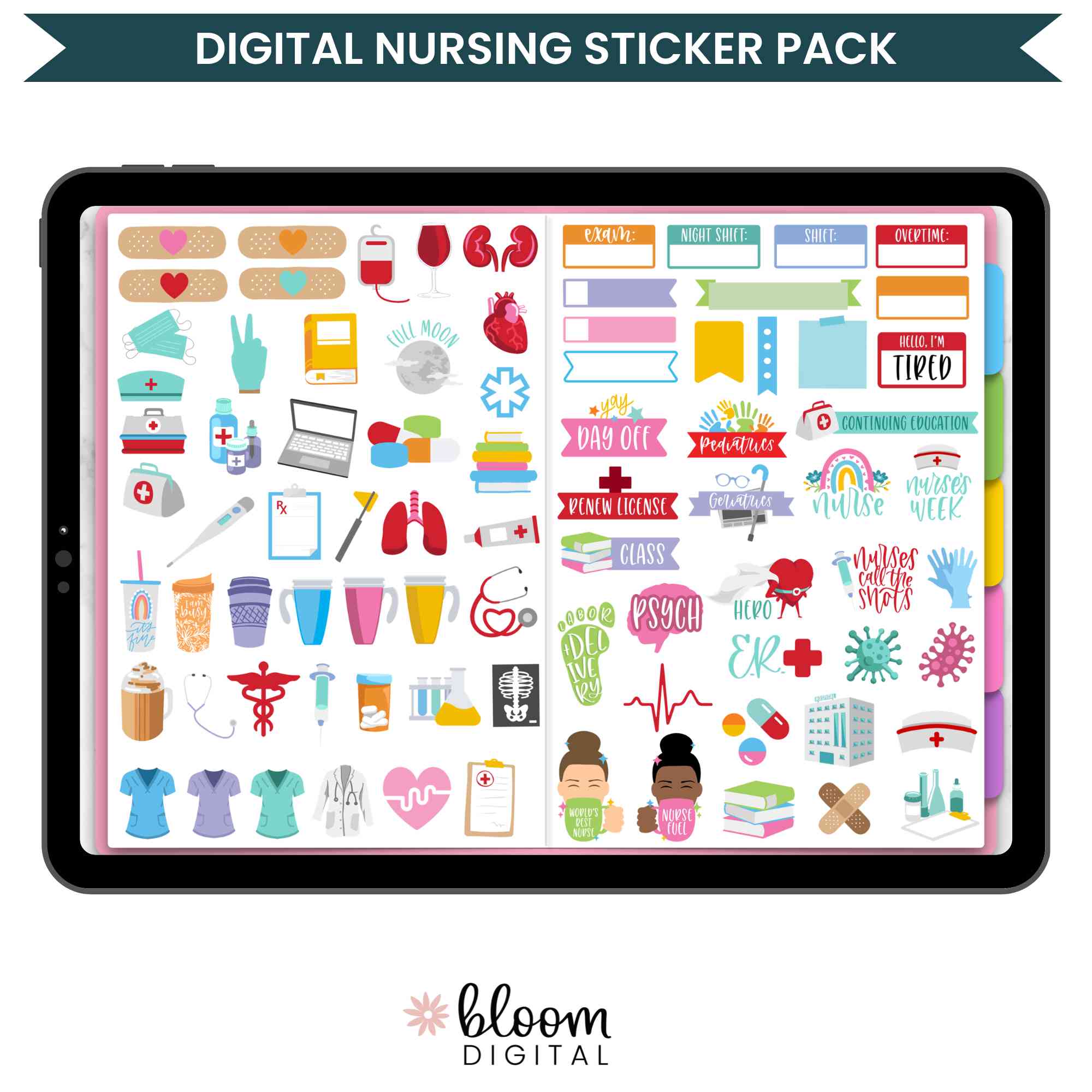 Printable Stickers Nurse, Nurse Sticker Png