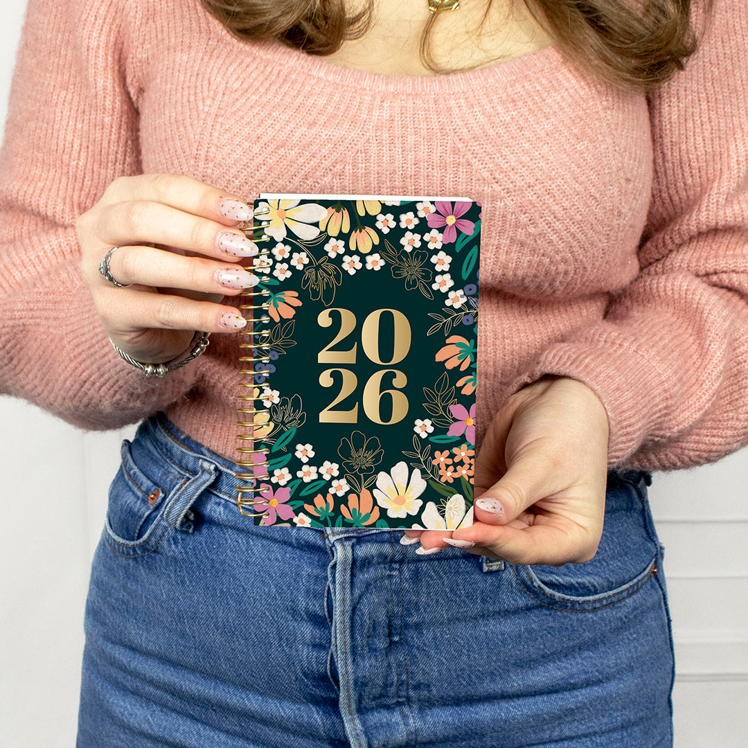 2026 Soft Cover Planner, 4" x 6", Blooming Wildly