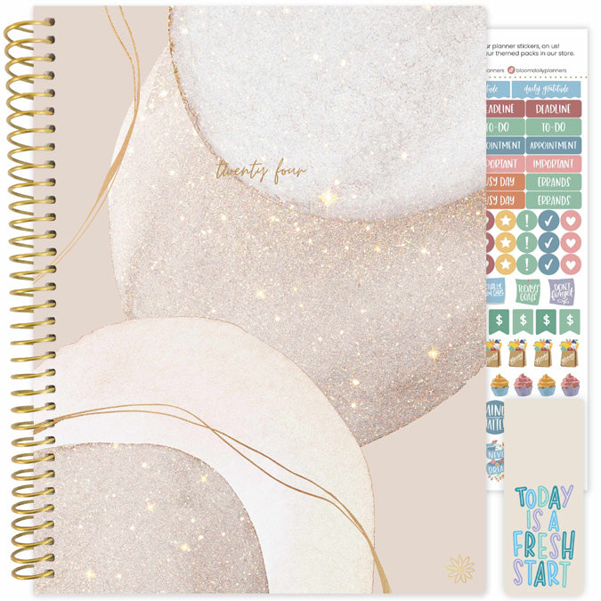 2024 Soft Cover Planner, 8.5 x 11, Brushed Beige