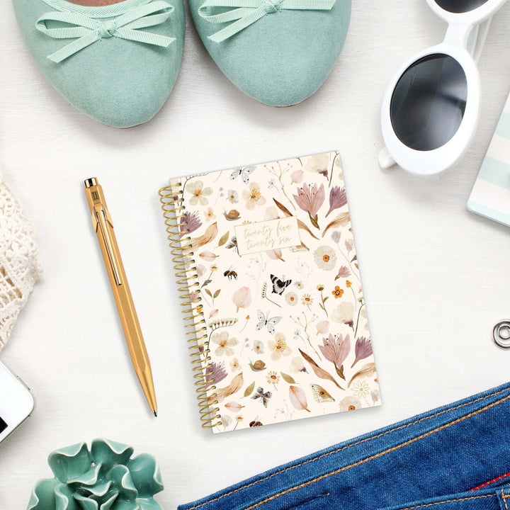 2025-26 Soft Cover Planner, 4" x 6", Butterfly Garden