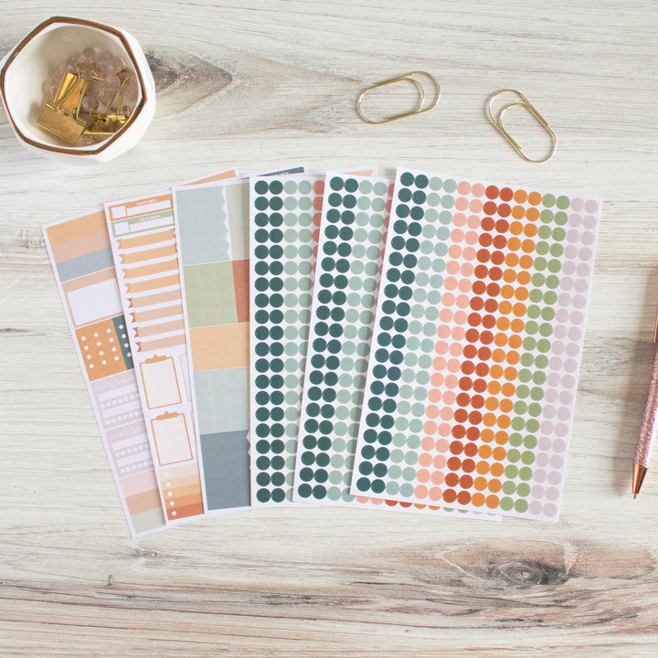 Planner Stickers, Color Coding Pack, Sweater Weather
