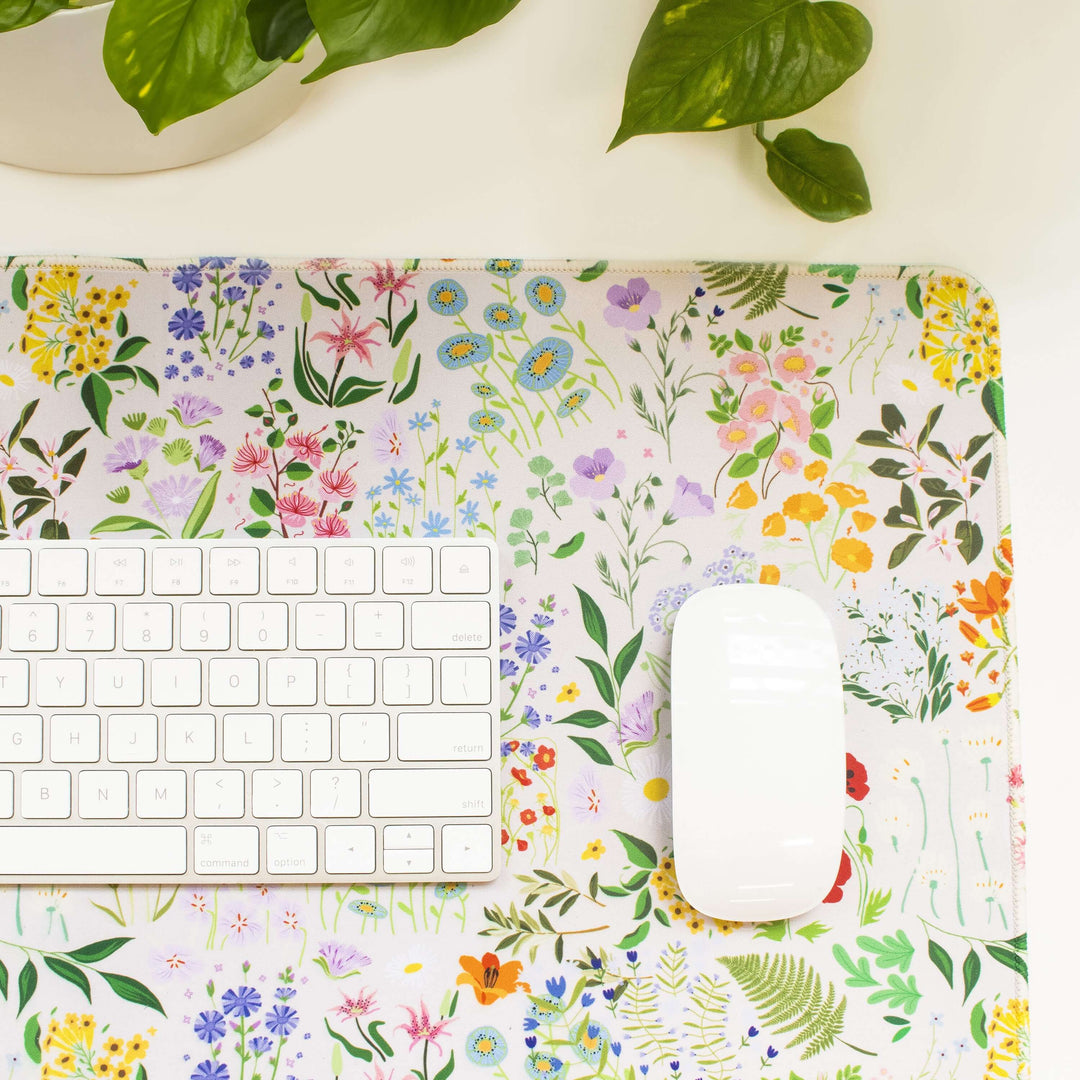 Large Desk Mat, Garden Party