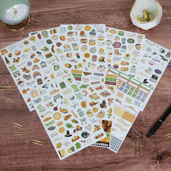 Planner Stickers, Fall Expansion Pack
