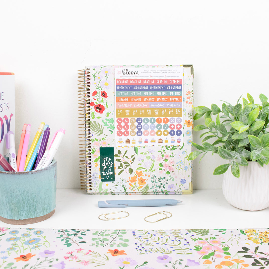 2026 Vision Planner, 7.5" x 9", Garden Party, Beige