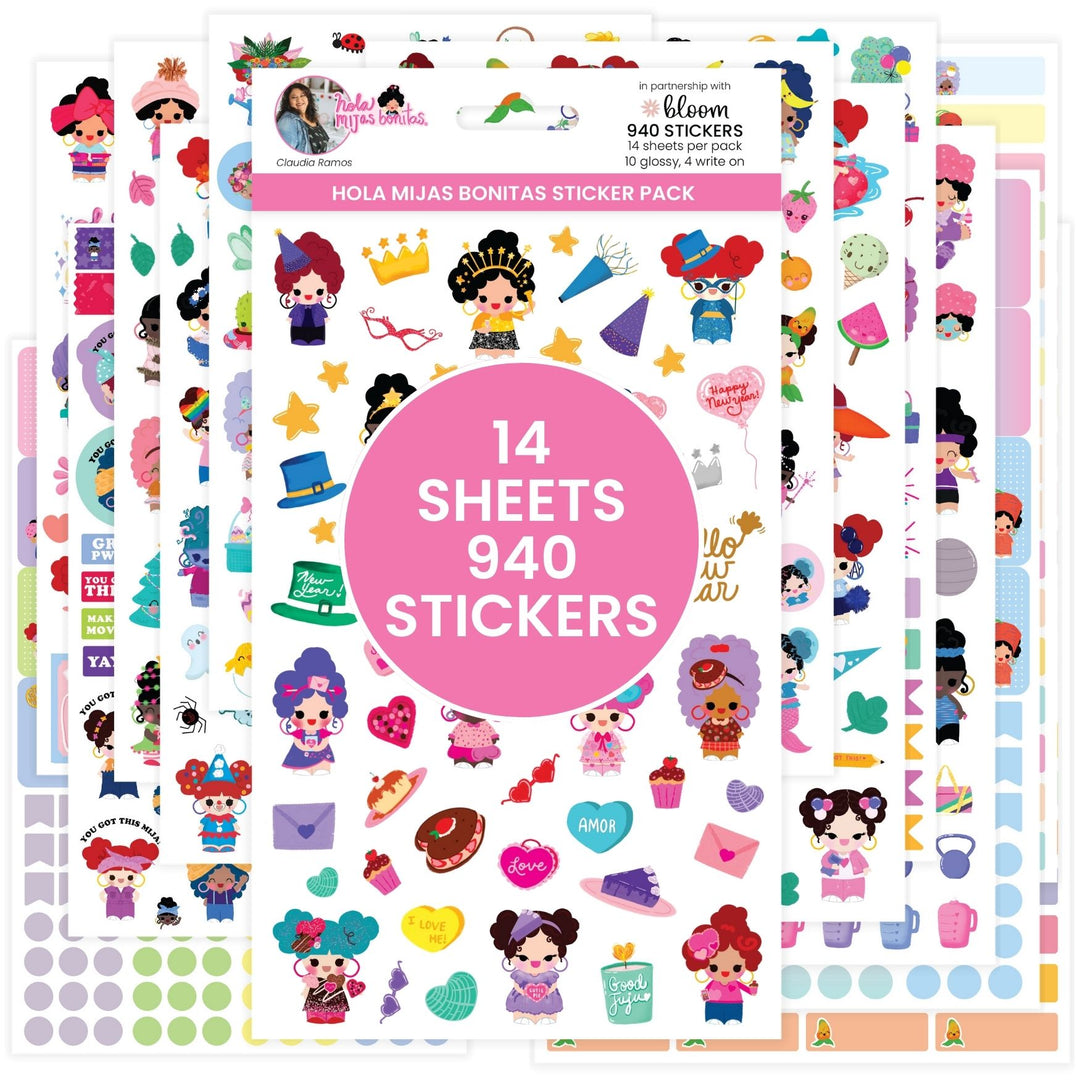 Planner Sticker Value Pack, Hola Mijas Bonitas Pack