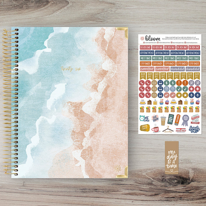 2026 Hard Cover Planner, 8.5" x 11", Ocean Oasis