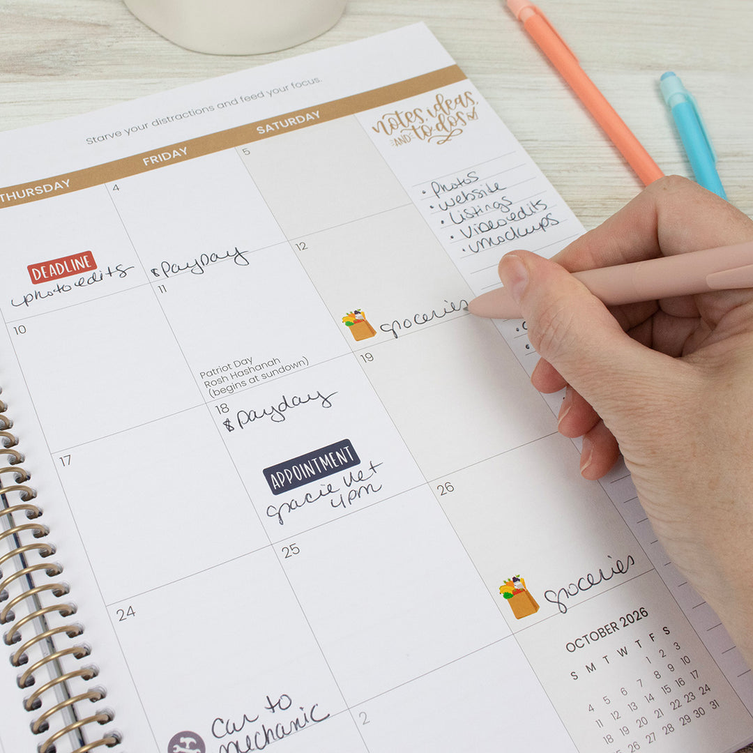 2026 Soft Cover Planner, 8.5" x 11", Ocean Oasis