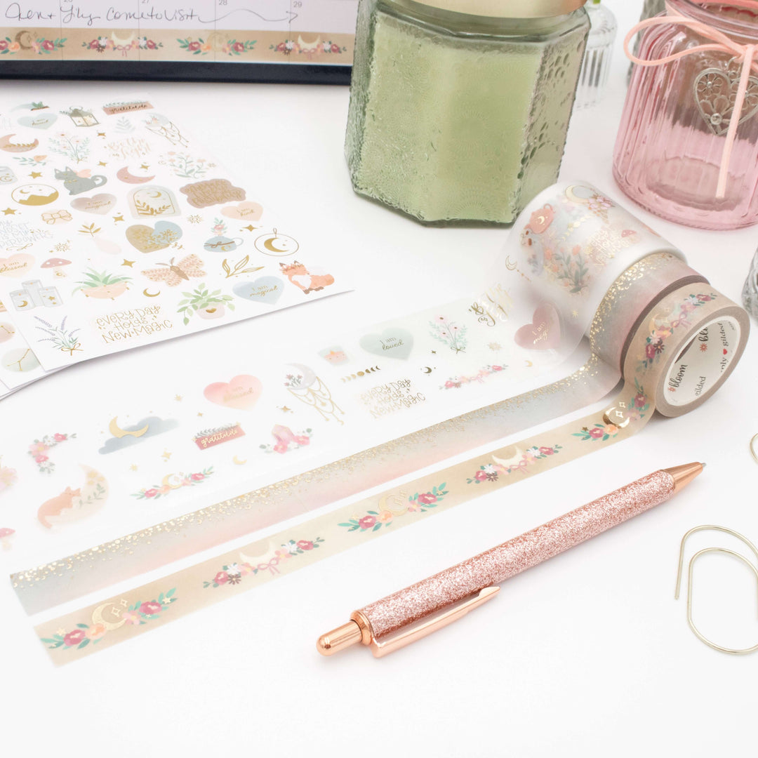 Washi & PET Tape Set, Boho Celestial - Simply Gilded x bloom