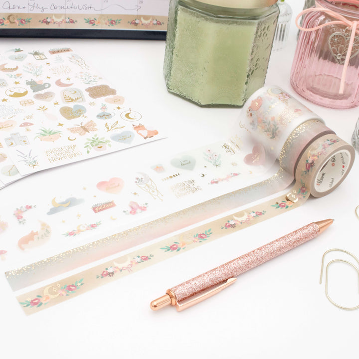 Washi & PET Tape Set, Boho Celestial - Simply Gilded x bloom