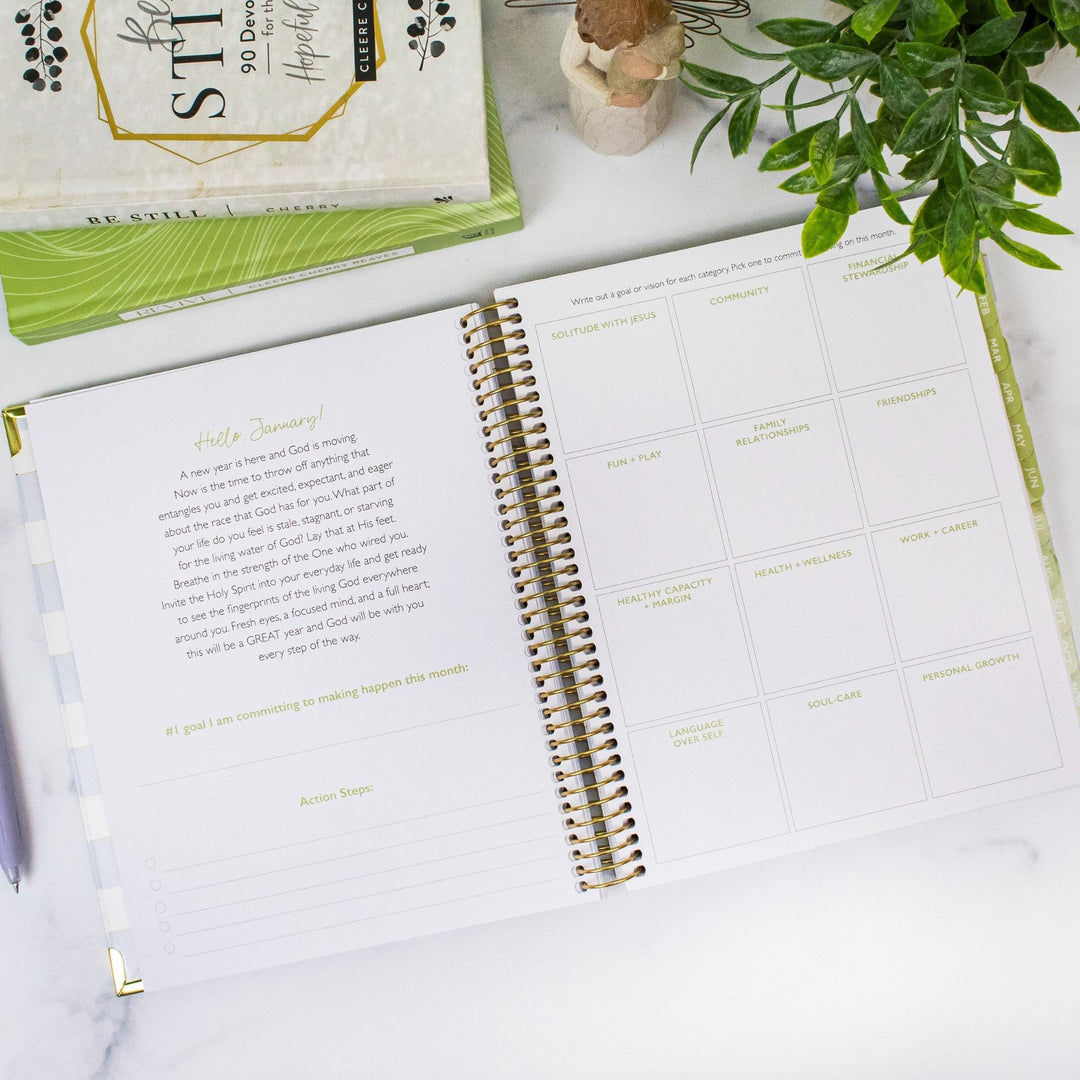 2026 bloom x Cleerely Stated Planner, 7.5" x 9", Year of Miracles