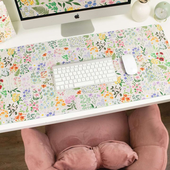Large Desk Mat, Garden Party