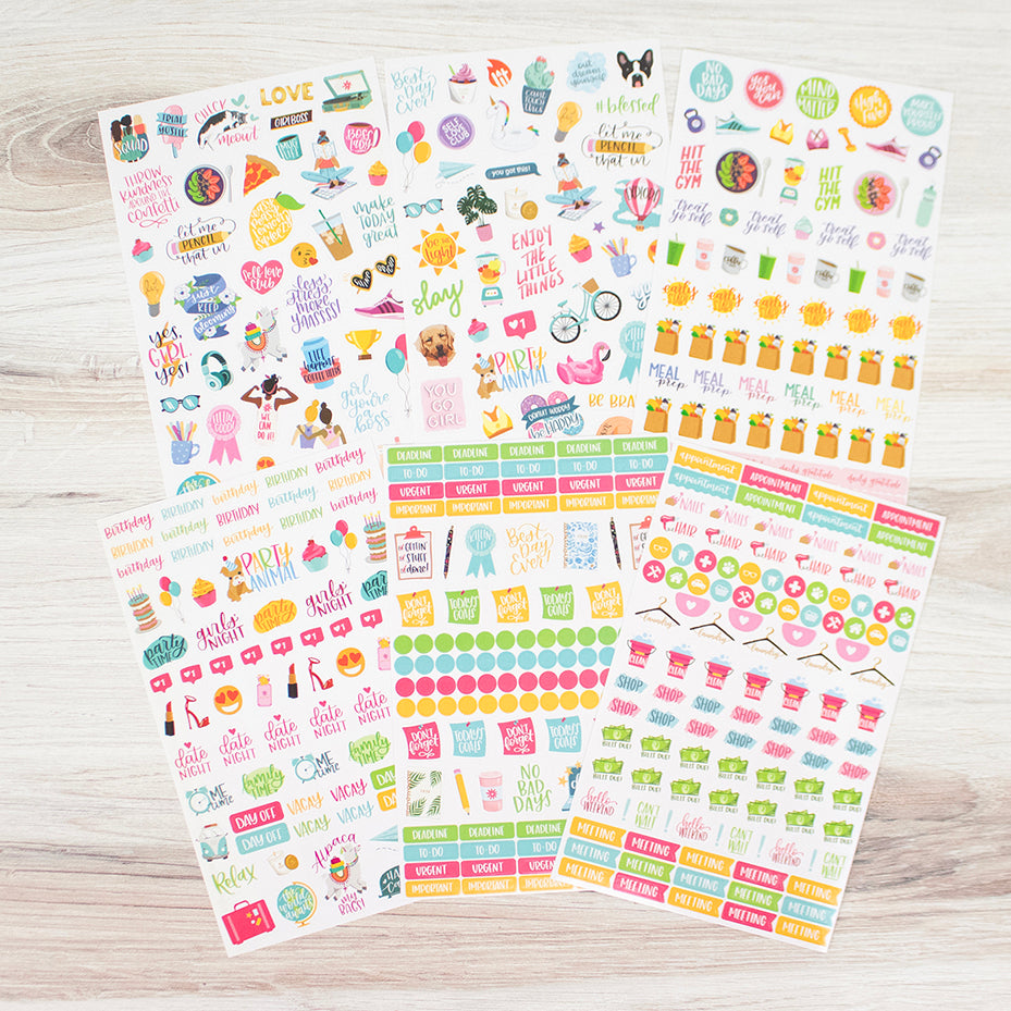 Planner Stickers, Productivity Pack