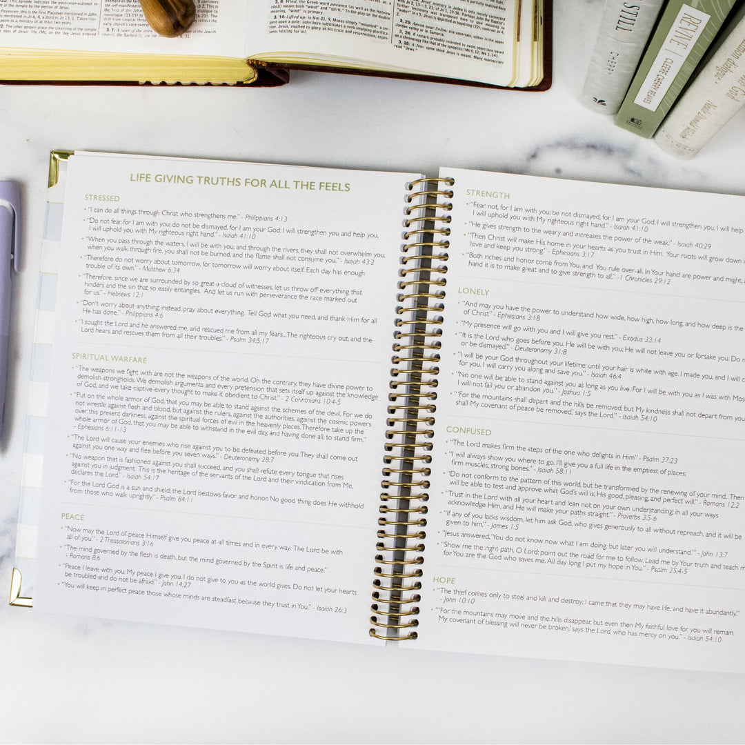 2026 bloom x Cleerely Stated Planner, 7.5" x 9", Year of Miracles