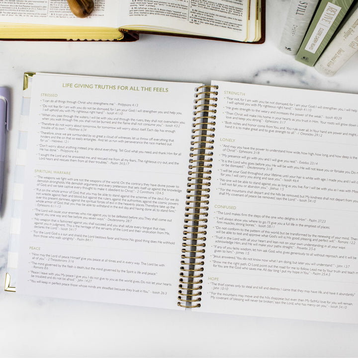 2026 bloom x Cleerely Stated Planner, 7.5" x 9", Year of Miracles