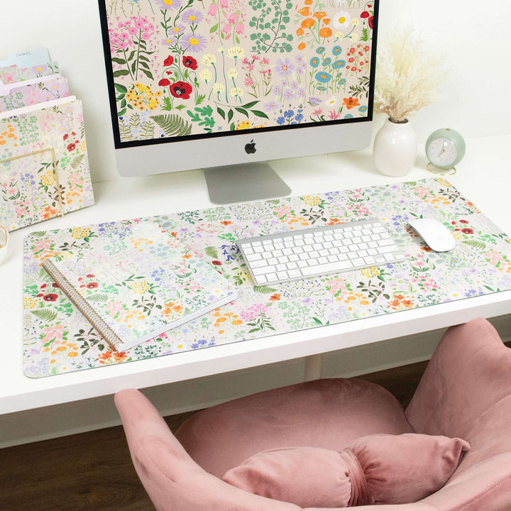 Large Desk Mat, Garden Party