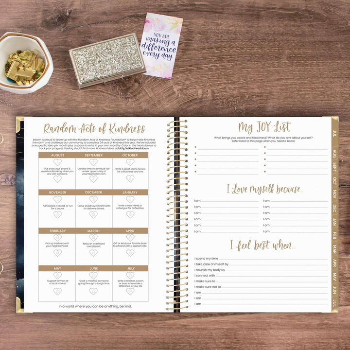 2025-26 Hard Cover Planner, 8.5" x 11", Midnight Sky