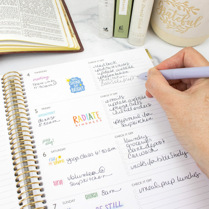 2026 bloom x Cleerely Stated Planner, 7.5" x 9", Year of Miracles