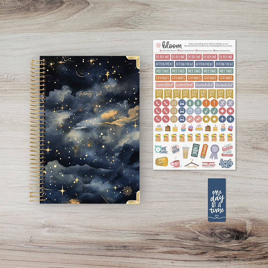 2026 Hard Cover Planner, 5.5" x 8.25", Midnight Sky