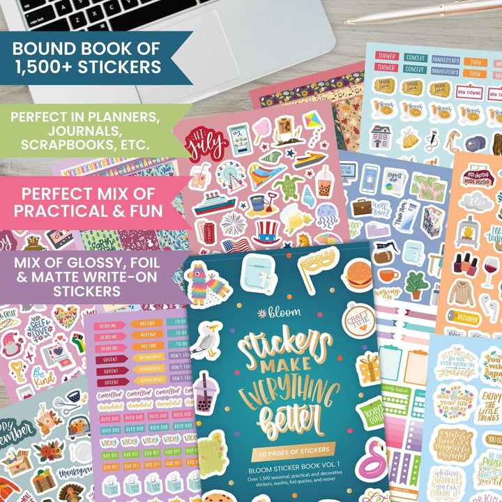 40 Page Sticker Book, Volume 1 - Stickers Make Everything Better