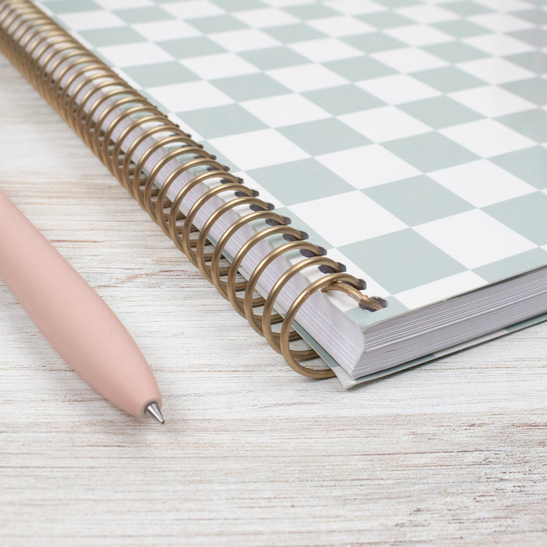 2026 Soft Cover Planner, 8.5" x 11", Checkered