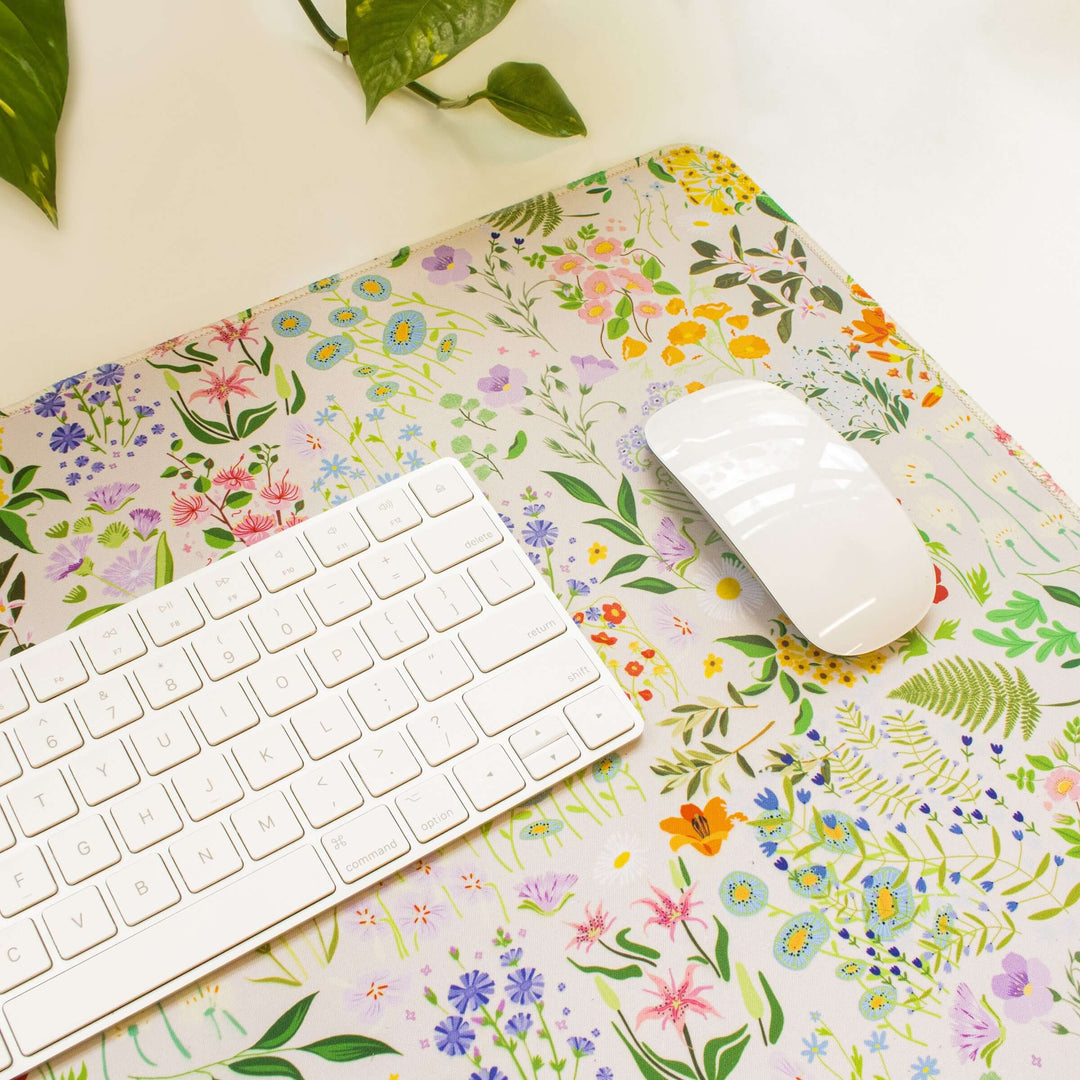 Large Desk Mat, Garden Party