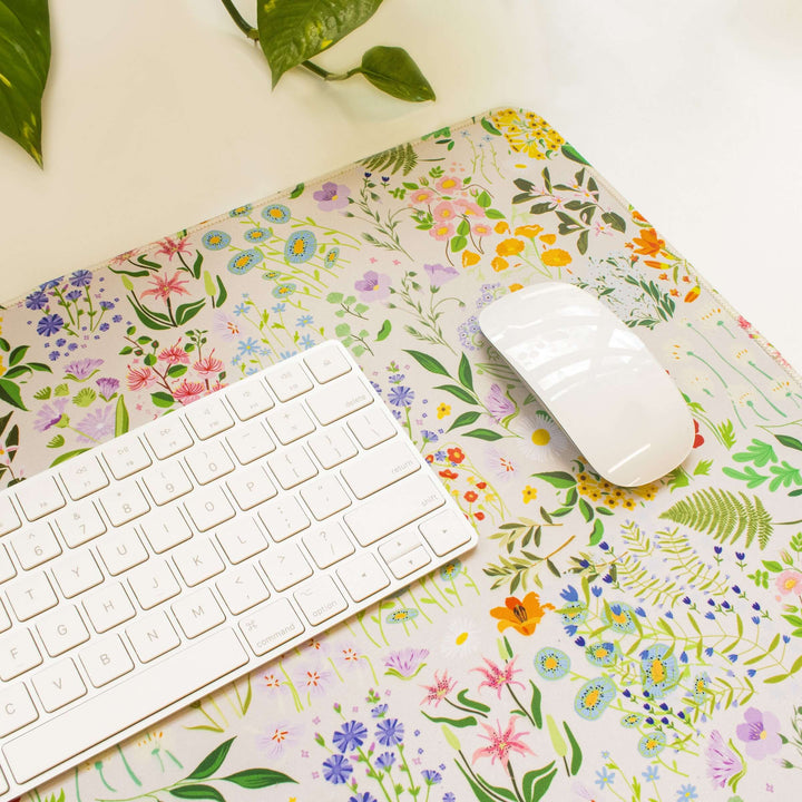 Large Desk Mat, Garden Party