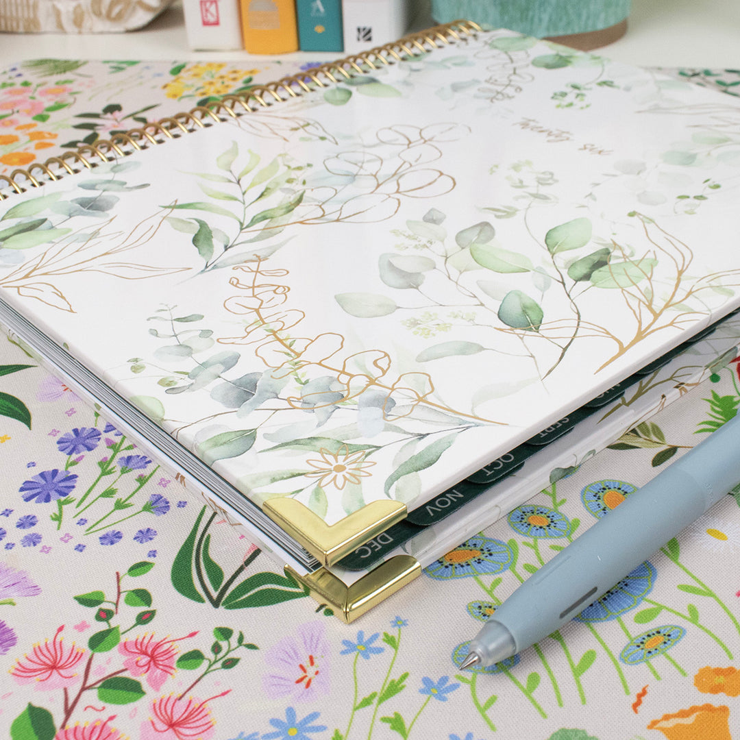 2026 Vision Planner, 7.5" x 9", Eucalyptus, White