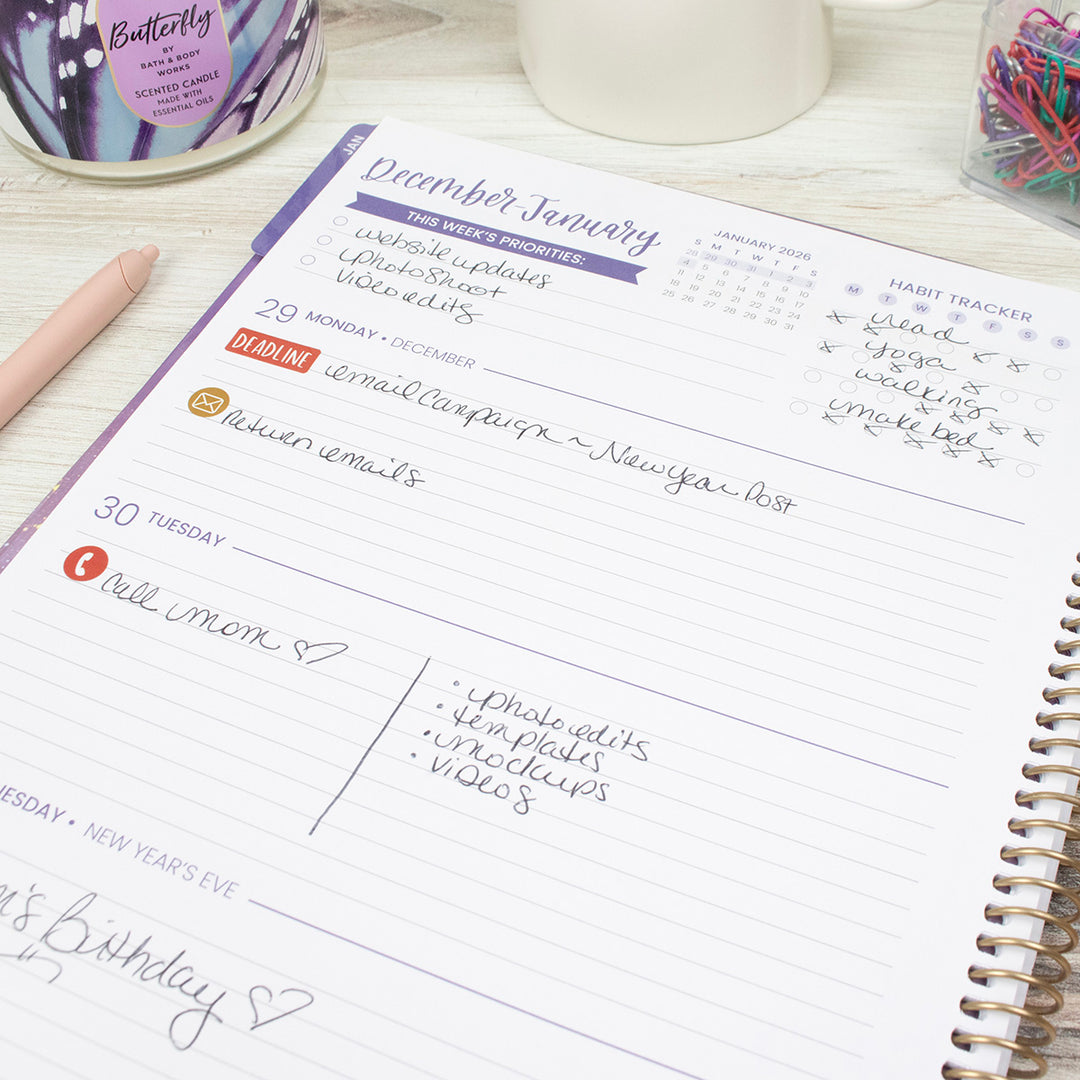 2026 Soft Cover Planner, 8.5" x 11", Good Things are Coming