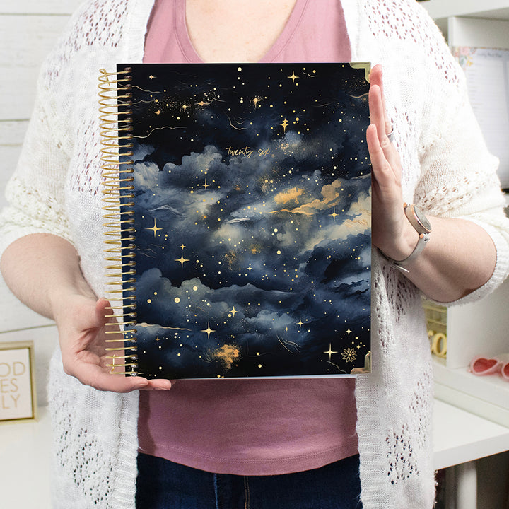 2026 Hard Cover Planner, 8.5" x 11", Midnight Sky