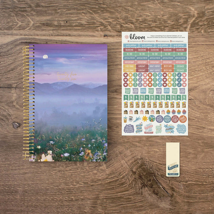 2025-26 Soft Cover Planner, 5.5" x 8.25", Mystical Mountains