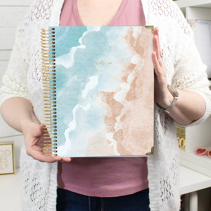 2026 Hard Cover Planner, 8.5" x 11", Ocean Oasis