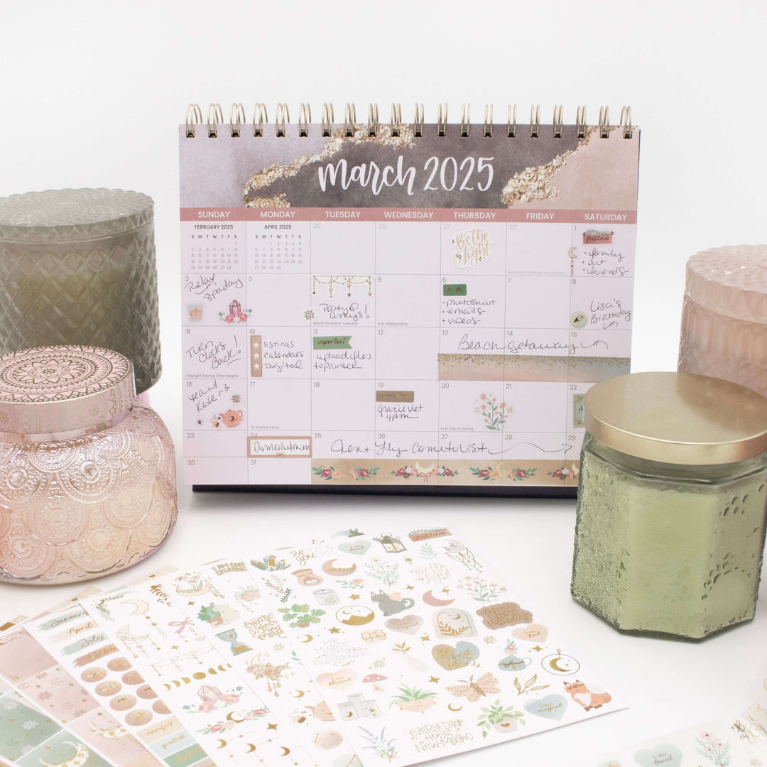 Planner Stickers, Simply Gilded x bloom Boho Celestial Sticker Pack