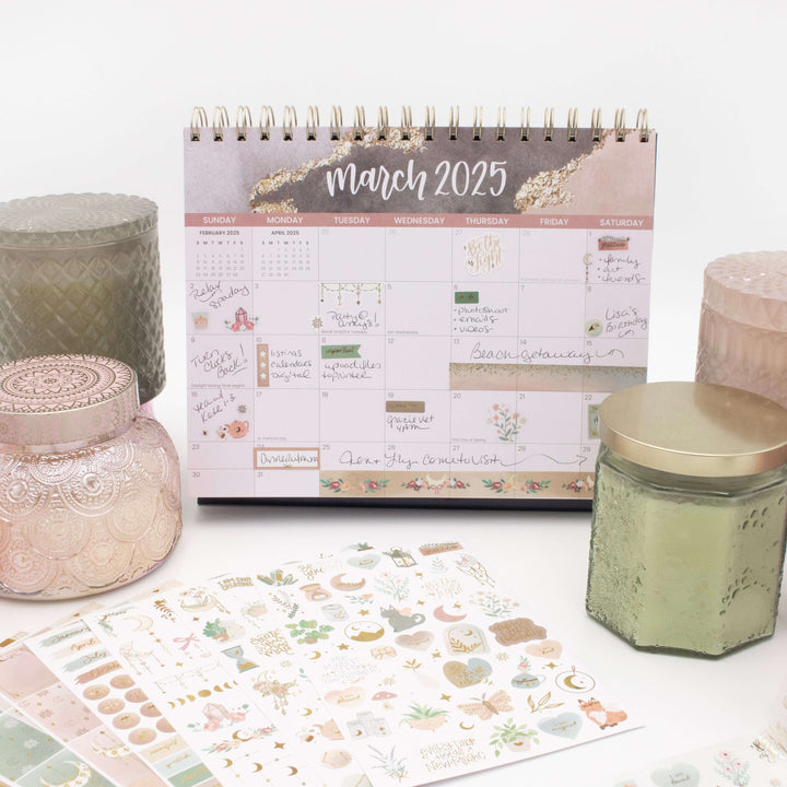 Planner Stickers, Simply Gilded x bloom Boho Celestial Sticker Pack