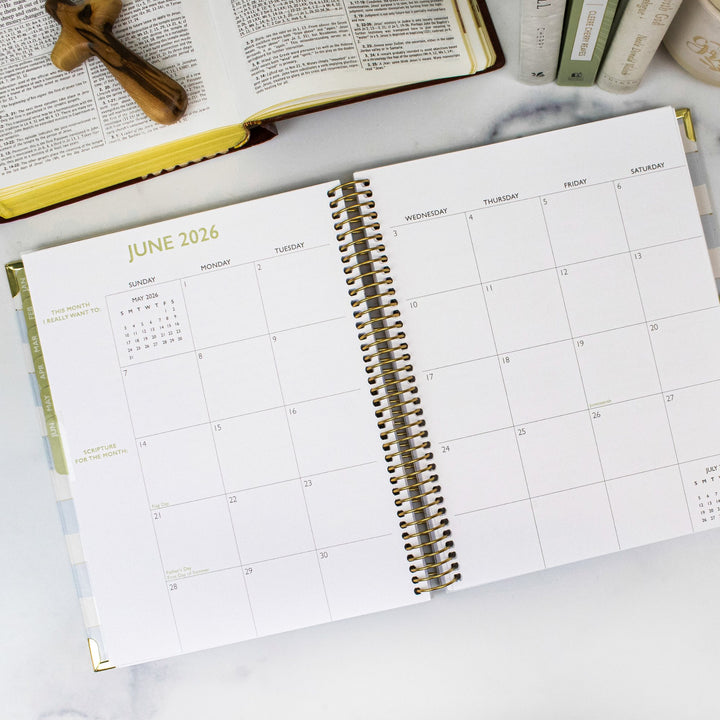 2026 bloom x Cleerely Stated Planner, 7.5" x 9", Year of Miracles