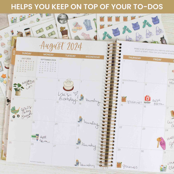 Planner Stickers, Hand-Drawn Everyday Essentials Pack
