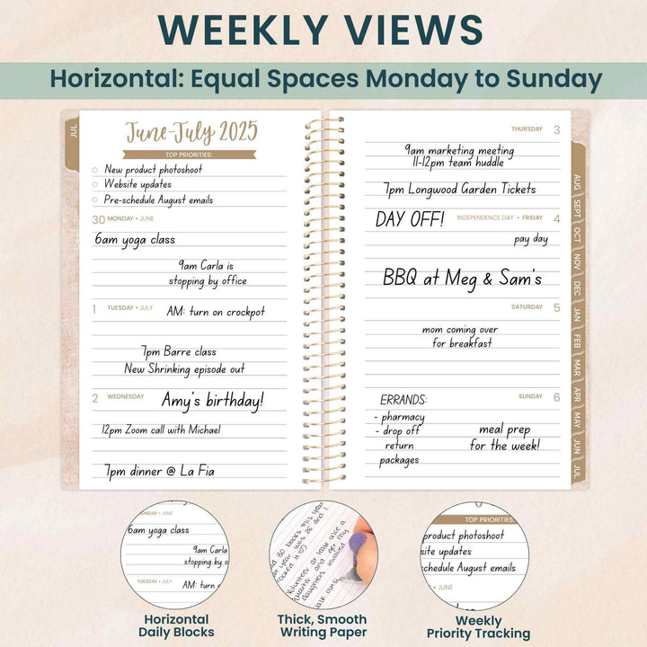 2025-26 Soft Cover Planner, 4" x 6", Ocean Oasis