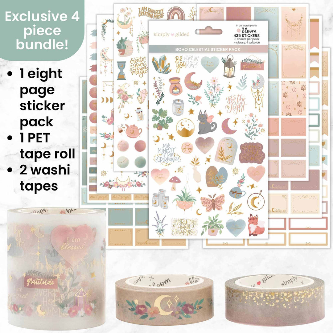 Boho Celestial Planning Bundle – Simply Gilded x bloom