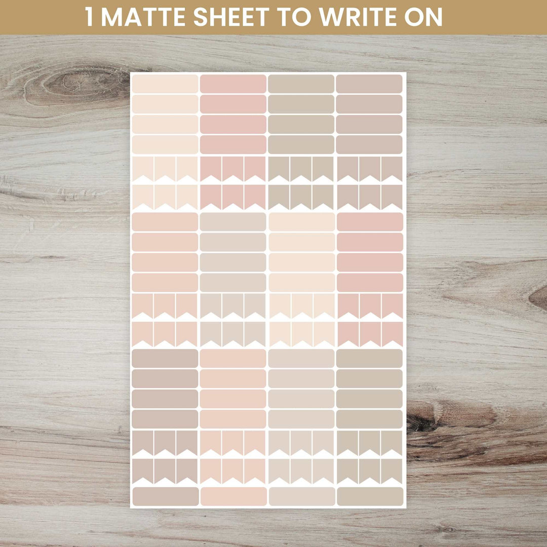 Planner Stickers, Calendar Essentials Pack, Aesthetic Boho