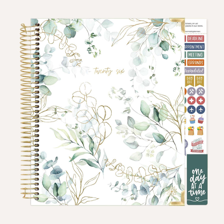 2026 Vision Planner, 7.5" x 9", Eucalyptus, White
