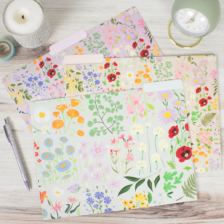 File Folder Set, 6 Pack, Garden Party