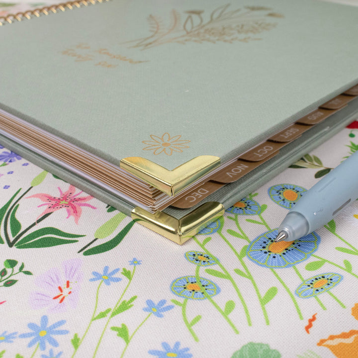 2026 Vision Planner, 7.5" x 9", Green Linen