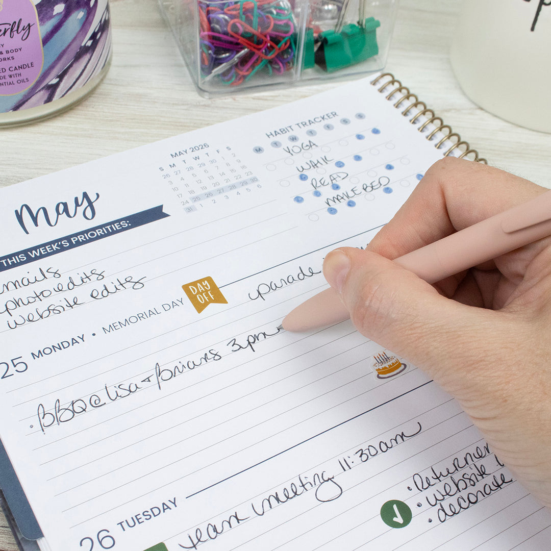 2026 Soft Cover Planner, 8.5" x 11", Midnight Sky